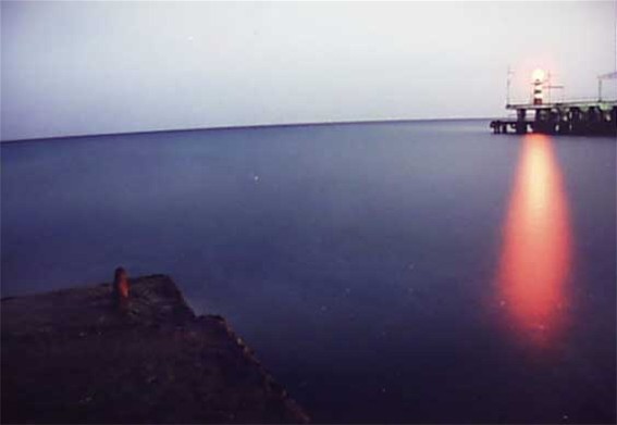 Image - A lighthouse on the Black Sea shore near Alushta.